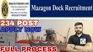 MDL NON EXECUTIVES ONLINE FORM  MAZAGON DOCK BHARTI 2024  MDL NEW VACANCYMAZAGON DOCK RECRUITMENT [upl. by Leahciam]