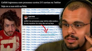 CELLBIT PROCESSA MAIS DE 200 PESSOAS Q XINGAREM ELE NO TWITTER E HATERS SE DESESPERAM [upl. by Farley]