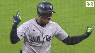 Juan Soto 3Run Home Run Sends Yankees to the World Series  2024 MLB Postseason [upl. by Ynnaej]