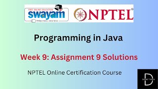 Programming in Java Week 9 Assignment Answers  July 2024  NPTEL [upl. by Kristoforo340]