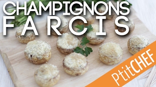 Recette de champignons farcis pour lapéritif  Ptitchefcom [upl. by Lambertson]