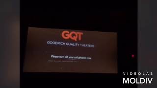 Goodrich Quality Theaters Cellphone Policy 2017 [upl. by Seerdi]