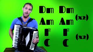 La Valse dAmélie  How to play Amelie on the accordion [upl. by Atteselrahc]