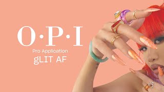 PRO Video Tutorials  GelColor Glit AF OPI Spring 2024 OPIYourWay Collection Paint It and Glaze It [upl. by Talyah622]