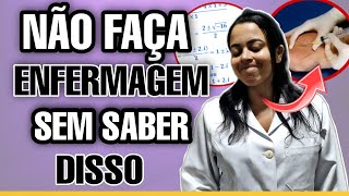 8 coisas que você precisa saber antes de fazer Enfermagem 😉😉 [upl. by Morra]