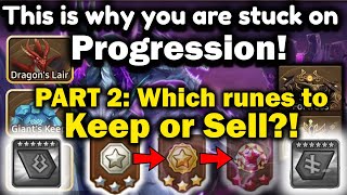 This is why you dont progress in Summoners War  Part 2 What runes to Keep or Sell [upl. by Reine]