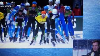 NK Marathon schaatsen mannen in Leeuwarden Elfsteden hal 1 januari jaar 2024 [upl. by Mcarthur]