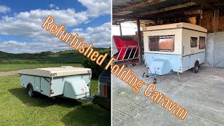 I refurbished a vintage folding caravan [upl. by Ytsrik]