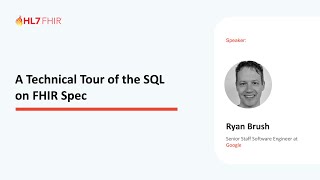 A Technical Tour of the SQL on FHIR Spec [upl. by Amandi243]