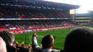 Chesterfield Fans At Barnsley  We Are Sailing 11415 [upl. by Barstow]