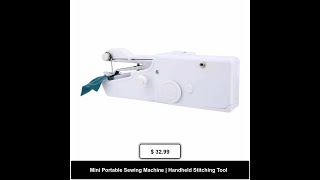 Mini Portable Sewing Machine  Handheld Stitching Tool [upl. by Siri]