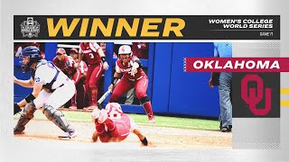 Oklahoma tops James Madison to set up decisive WCWS semifinal rematch  Highlights [upl. by Soigroeg582]