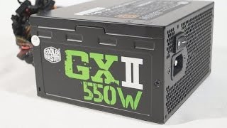 1547  Cooler Master Game Xtreme II GXII 550W Power Supply Video Review [upl. by Naillimixam]