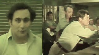 Raw footage David Berkowitz Son of Sam arrestedDetective talks to press [upl. by Glenna164]