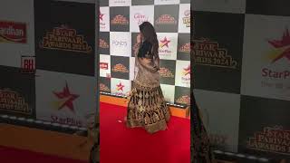 Urvashi Pardeshi Grace The Red Carpet Of Star Parivaar Awards 2024 urvashipardeshi [upl. by Aihcropal]