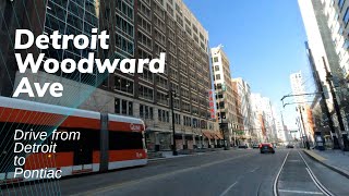 Woodward Ave Cruise from Downtown Detroit to Pontiac Michigan on the M1 [upl. by Fons53]