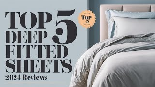 Top 5 Best Deep Fitted Sheets Reviews in 2024 [upl. by Aicnerolf]