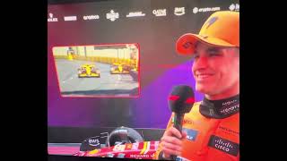 Guenther Steiner Interviews Lando Norris After P3 at Australian Grand Prix 2024 Lando Smiling 🤣 [upl. by Fanny]