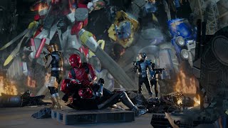 Power Rangers Beast Morphers Temporada 2  Rangers vs Evox  Batalla Megazord [upl. by Zeitler]