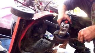 How to Sharpen a Lawn Mower Blade with an Angle Grinder [upl. by Bren]