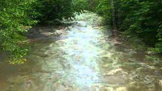 Bushkill Creek  Tatamy Pennsylvania  baseflowstormflow [upl. by Irek699]