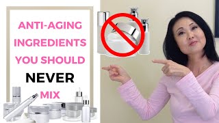 Anti Aging Tip Anti Aging Ingredients You Should Never Mix [upl. by Meesaw]