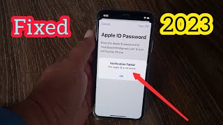 How to Fix Verification Failed This Apple ID is Not Active  2023 [upl. by Dulci]