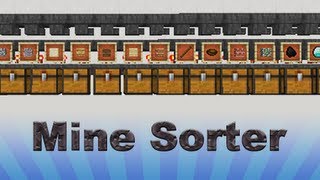 Minecraft Mine Sorter Bank tutorial [upl. by Kerat]