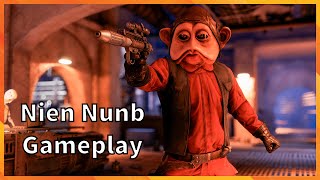 Nien Nunb Gameplay Star Wars Battlefront 2 [upl. by Ahsoyem]