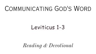 quotReading amp Devotional of Leviticus 13quot [upl. by Ttezil464]