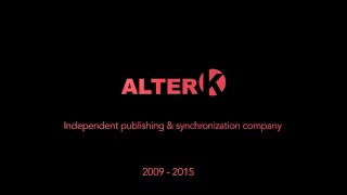 ALTER K  SHOWREEL 2015 [upl. by Mihar]