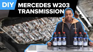 MercedesBenz W203 C280 Transmission Service DIY Mercedes 7226 Transmission Fluid Change [upl. by Kariotta]