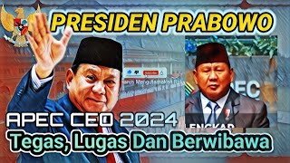 PIDATO FULL PRESIDEN PRABOWO APEC CEO PERU [upl. by Robison]