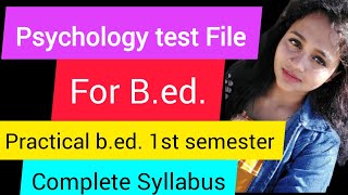 Psychology test file for bed in englishIN ENGLISHPersonalityAdjustmentIntelligenceFile bed [upl. by Tennos377]