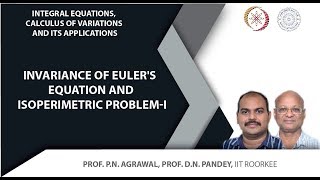 Invariance of Eulers equation and isoperimetric problemI [upl. by Kemppe]