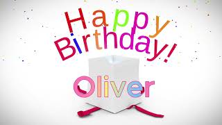 Happy Birthday Oliver  Custom Birthday Songs with Names [upl. by Aneret]