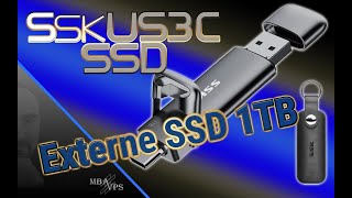 SSK 1Tb SSD mit USB A amp C getestet feines kompaktes Teil [upl. by Rudyard]