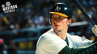 Hattebergs Homerun Victory Moment  Moneyball Brad Pitt Jonah Hill [upl. by Atnahsa]