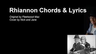 Rhiannon Chords and Lyrics  Fleetwood Mac Cover [upl. by Durwyn]