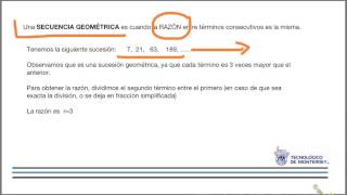 Secuencias aritméticas y secuencias geométricas [upl. by Saturday]