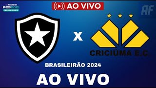 BOTAFOGO X CRICIUMA AO VIVO COM IMAGENS BRASILEIRÃO 2024 [upl. by Adnolehs297]