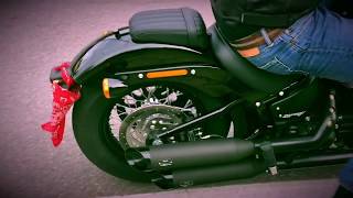 MCJ Exhaust Street Bob 2018  Scarichi MCJ [upl. by Aimerej]