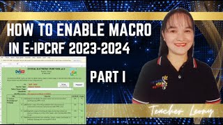 How to Enable Macro in EIPCRF 20232024 [upl. by Simonne783]