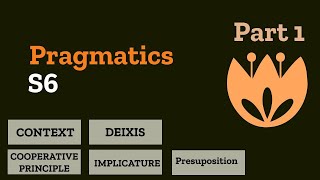 Pragmatics s6 part 1 شرح [upl. by Itirp]