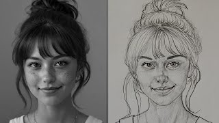 How to draw face for beginners  Realistic drawing 🎨✍️ [upl. by Garneau]