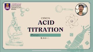 ACID TITRATION  PHOSPHORIC ACID IN SOFT DRINK CHM256 [upl. by Fredelia]