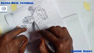 ORTHOGRAPHIC PROJECTION assignment Q1 [upl. by Yonita]