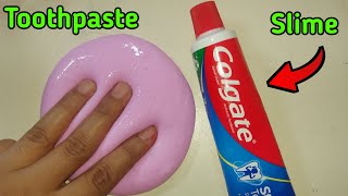 Colgate Toothpaste Slime ASMR l How to make slime with Colgate Toothpaste l Slime With Toothpaste [upl. by Nyrrad]