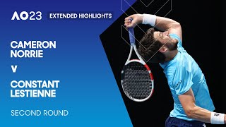 Cameron Norrie v Constant Lestienne Extended Highlights  Australian Open 2023 Second Round [upl. by Jeniffer467]