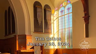 January 28 2024  Aylmer Baptist Church Live Stream [upl. by Ahsiniuq]